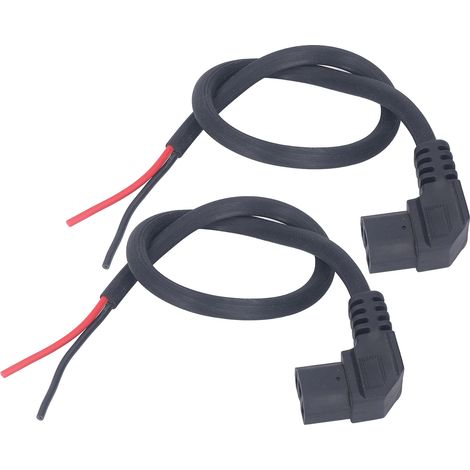 Lot de 2 câbles d'alimentation de type T pour vélo électrique et scooter électrique. Accessoires inclus : câble de charge de 1,5 mm². (1/5)