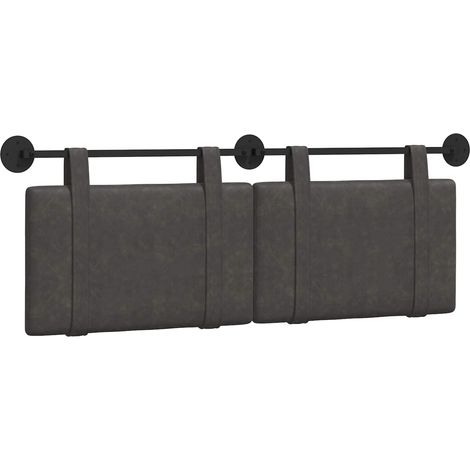 Maison Exclusive - Hängendes Kopfteil Schwarz Antikes PU