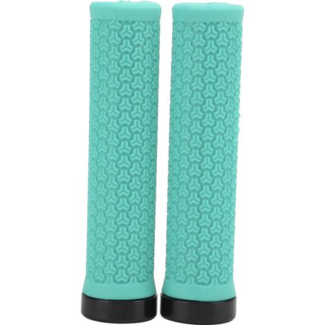 ZTTO poignées guidon VTT verrouillage unique caoutchouc absorbant chocs, bleu (1/5)