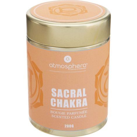 Bougie Parfumée "Chakra" 200g Orange Sacré (1/2)