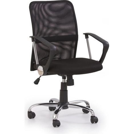 Silla de oficina Houston 108, Negro, 92x58x56cm, Con reposabrazos, Con ruedas, Mecanismo de la silla: Inclinación (1/3)