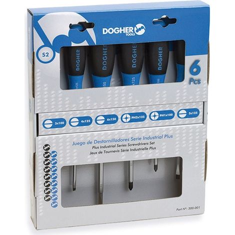 Schraubendreher-Set aus Karton, 6-teilig, Industrial Plus  DOGHER 300-001