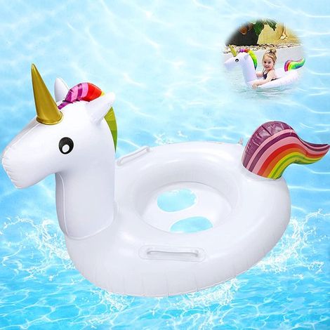 Baby swimming ring, unicorn seat, baby swimming ring for children (suitable for 1-5 years)