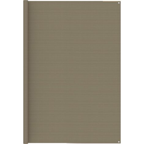 Tapis de tente Terrasse Salon Cuisine - Tapis de jardin 250x200 cm Taupe BV199344 - BonneVie (1/4)