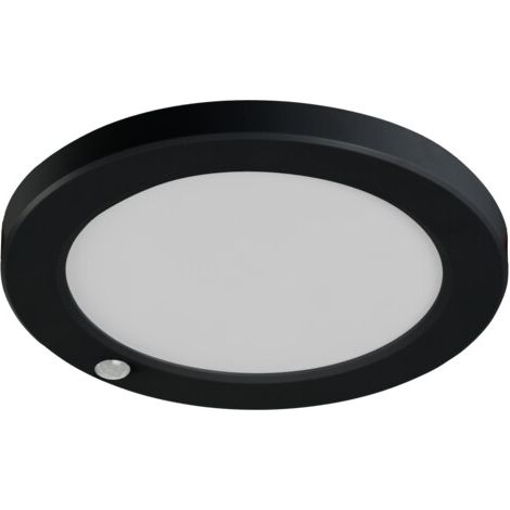 Plafonnier LED Kanlux ERGA noir 23 cm 17W PIR CCT IP20 (1/5)