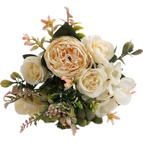 Fleur Artificielle Pivoine - Tige Longue 32 cm - Résistante aux UV et à l'eau - Centre de Table Décoratif - Idéale pour Mariage Bureau Intérieur - 1 Pièce (1/5)