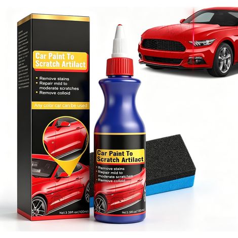 Limpiador reparador de rayones para automóvil, removedor de rayones para automóvil, eliminación rápida de rayones, esponja para pulir automóviles, eficaz contra rayones y rayones, compatible con todos