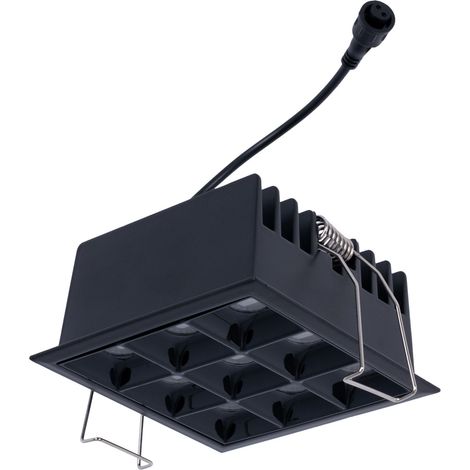 Quadratische LED-Einbauleuchte, 18 W – 9 Leuchten – UGR18 –
