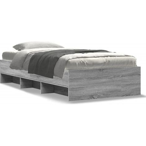 Maison Exclusive - Estructura de cama madera de ingeniería gris S