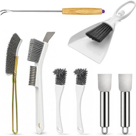 Kit de Brosse Cage Oiseaux, Brosses, Grattoir, Fourchette (1/5)