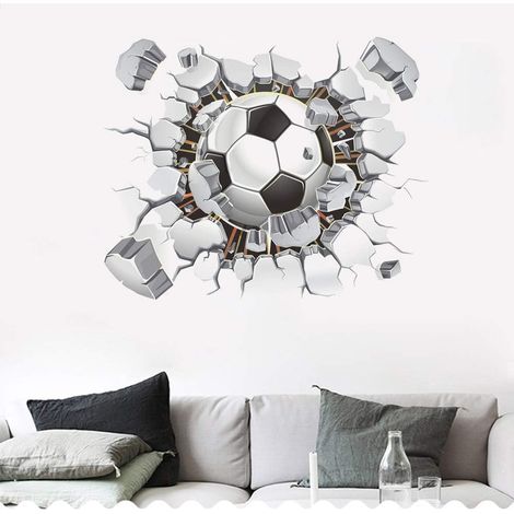 3D-Vinyl-Wandaufkleber für Jungenzimmer, Schlafzimmer, Spielzimmer, Wohnzimmer (1/4)