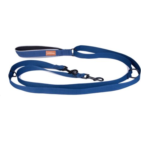 Correa reversible de 2,5 cm x 240 cm, azul marino.