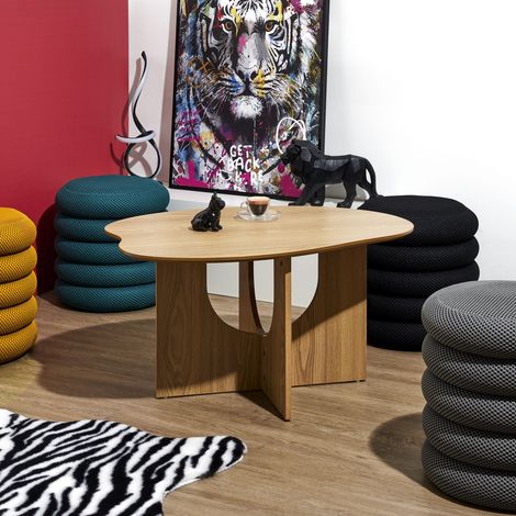 Table Basse - HOME DECO FACTORY - CALYPSO - Marron - Design (1/4)