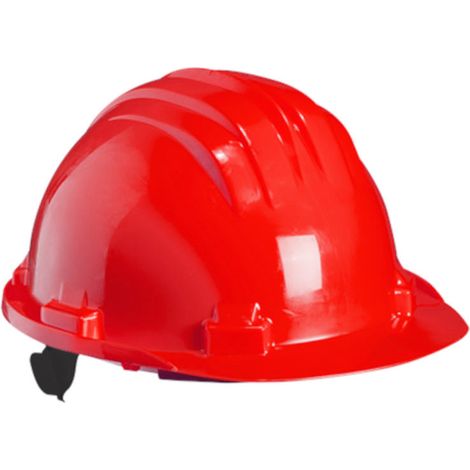 Bauhelm mit Drehverschluss rot (1/3)
