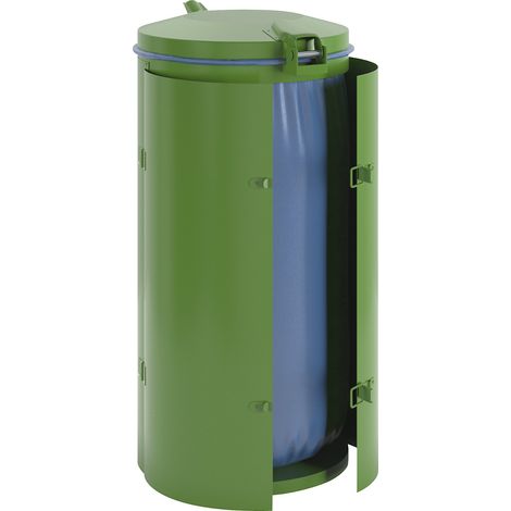 VAR, Collecteur de déchets en tôle d'acier, capacité 120 l, (1/5)