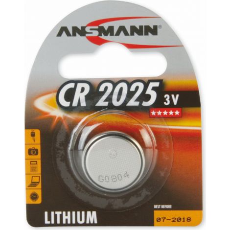 Pile bouton lithium Ansmann CR2025