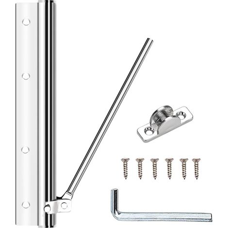 Door Closers Automatic Door Closer Spring Door Closer Stainless Steel Door Closer Adjustable Closer Doors with Screws For Interior and Exterior Doors Home Office Hotel (1/5)