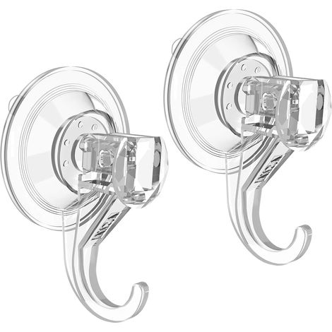 Saugnapfhaken, kleine Saugnapfhaken für die Dusche, robust, abnehmbar und wiederverwendbar, transparent, 6er-Pack.