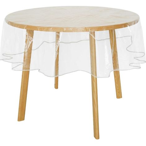 Ovale Tischdecke – Transparentes Vinyl – Wasserfest – Für Küche und Esszimmer – 1 Stück (1/5)