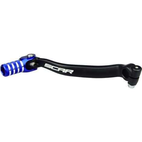 Leva del cambio SCAR RACING GEAR per Kawasaki KX 250 '19-'25, KX 250F '09-'18, KX 250X '21-'25, colore nero/blu.