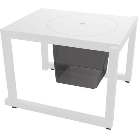 Mesa auxiliar interior, exterior 50x45 blanco BARCINO Resol