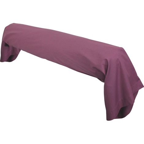 Taie de traversin uni coton ALTO 185x43 cm