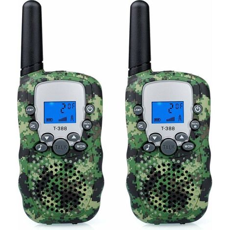 Talkie-walkie camouflage - Longue portée 3 km, lot de 2 (1/4)