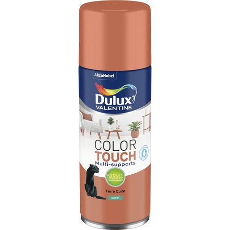 Peinture Aérosol Color Touch - Satin Terre Cuite 400 ml - Dulux Valentine