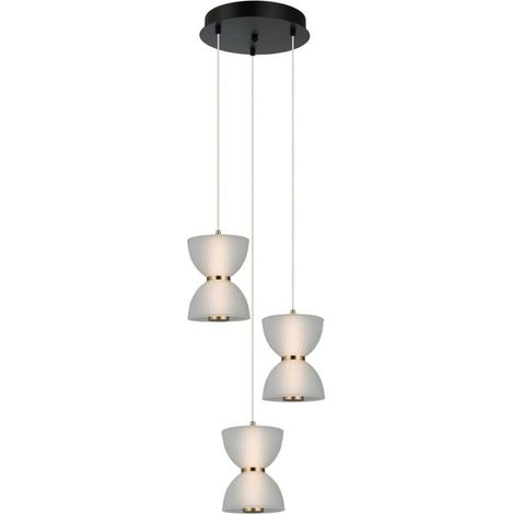 Lámpara colgante LED 22W TICA PND839493BK Italux (1/2)