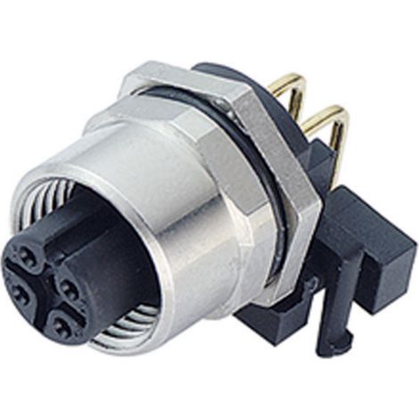 binder 99-3432-202-04 Sensor-/Aktor-Einbausteckverbinder M12 Buchse, Einbau  Polzahl Sensoren: 4 1 S