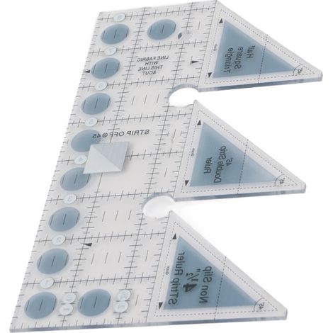 Règle à bande acrylique 45°/60°/90° (1 pièce) pour mesurer, couper, coudre, quilter, bureau et bricolage, 45°, 20 cm (8 pouces). (1/5)