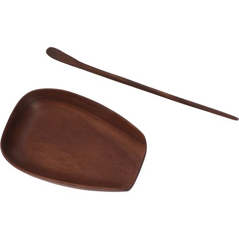 Cuillère à thé en bois de noyer, cuillère à thé, accessoires pour le thé Gongfu chinois, outils pour le thé A (1/5)