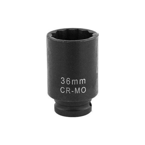 36 mm Schlagschrauber-Steckschlüssel, CR-Mo, Sechskant, 12-kant, lang, 1/2 Zoll, Muttern-Steckschlüssel