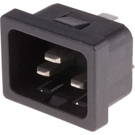Connecteur IEC Mâle RS PRO, Montage rapide, 20A (1/2)