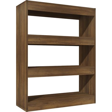 Maison Exclusive - Estantería madera contrachapada marrón roble 8 (1/5)