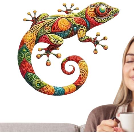 Gecko Wall Art Gecko Wall Art Echsenwandskulpturen