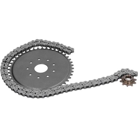 10-Zahn-Ritzel vorn und 44-Zahn-Ritzel hinten mit 415er Kette für 48-cm³-, 66-cm³-, 70-cm³- und 80-cm³-Zweitakt-Motorräder, Hochleistungs-Getriebesatz (1/5)