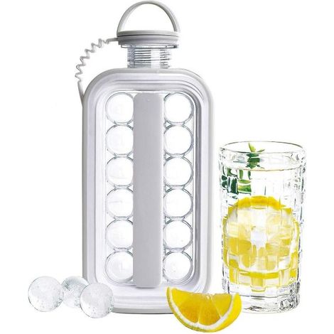 2 in 1 Bottiglia borraccia forma ghiaccio 17 sfere espandibile 156 - 1400Ml S-12