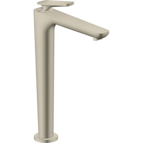Axor Citterio C - Grifo de lavabo con desagüe, EcoSmart, CoolStart, níquel cepillado 49050820