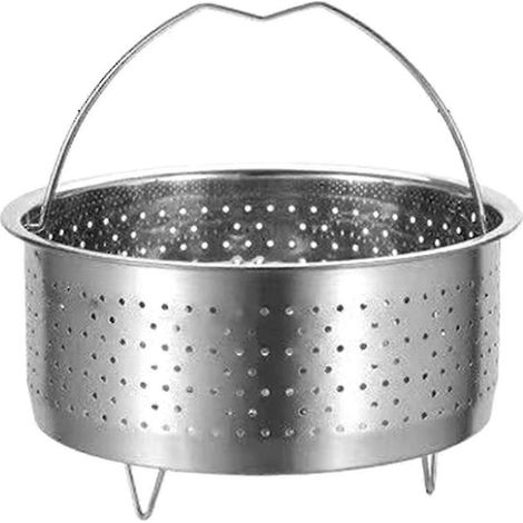 Panier vapeur en acier inoxydable avec poignée, compatible autocuiseur et cookeo, accessoire de cuisson pour marmite sous pression (1/5)