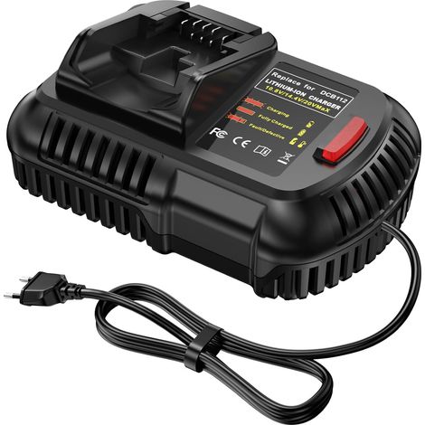 Chargeur de batterie pour 10,8 V 12 V - 18 V 20 V batterie, 2,0 A Chargeur rapide pour DCB115 DCB204 DCB205 DCB206 DCB201 DCB120 DCB127 (1/5)