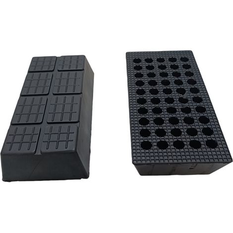 TAMPONE GOMMA APPOGGIO A TRAPEZIO PONTE SOLLEVATORE SERIE T 200x100x40mm TR040