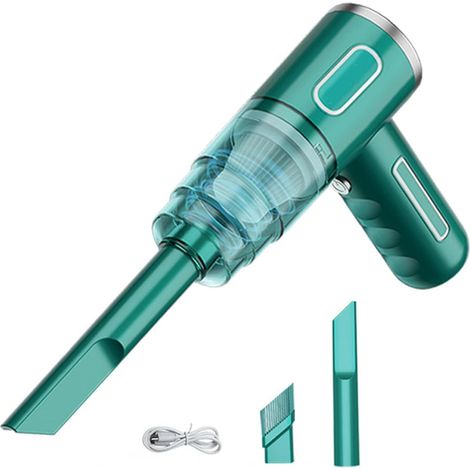 Aspirateur portable sans fil à aspiration puissante de 29 000 Pa pour voiture et maison, utilisable sur surfaces sèches et humides. Mini aspirateur sans fil. (1/5)