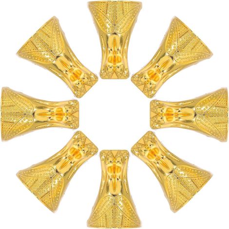 8 supports de meubles vintage, pieds de boîte en métal, anti-vacillement, style campagnard, adaptés aux armoires, boîtes de rangement, etc., accessoires de quincaillerie, décoration intérieure à faire (1/5)
