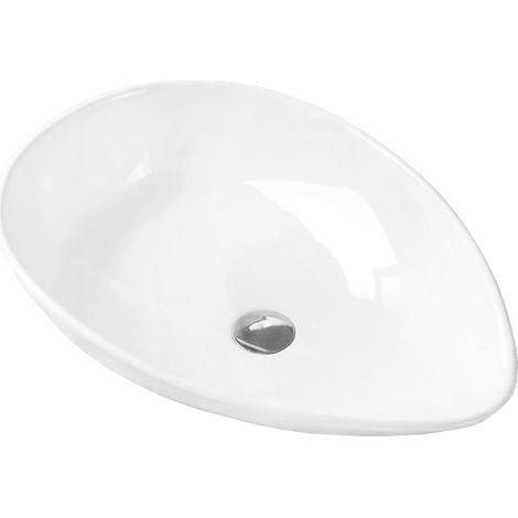 Mexen Livia lavabo da appoggio 65 x 44 cm, bianco - 21416500 (1/2)