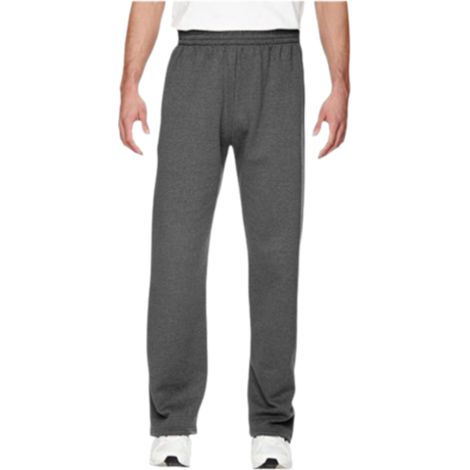 Pantalon De Survêtement Homme - Ourlet Ouvert - Coupe Décontractée - Gris Anthracite Chiné - Taille Unique