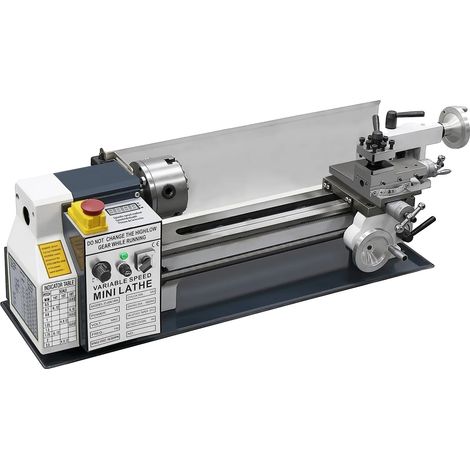 Torno para metal, velocidad variable, ingeniería de precisión, cepillado 180x350 (1/2)
