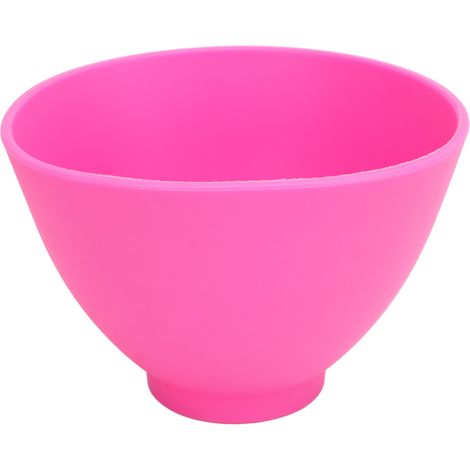 Bol à mélanger dentaire réutilisable multifonctionnel flexible pour plâtre, couleur rose, dimensions 5.12 x 5.12 x 3.54 pouces (1/5)