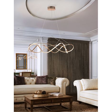 LAMP.LED MOLLY 110Ø ORO ROSA DIM (1/4)