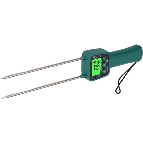 Getreidefeuchtemessgerät für Weizen, Sojabohnen und Getreide, Feuchtigkeitsmesser mit LCD-Bildschirm und Sprachausgabe (1/5)